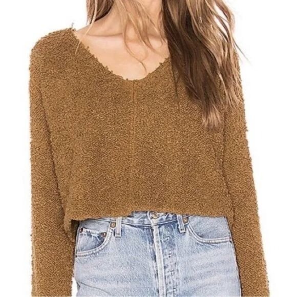 Free People Tops - Free People Brown Long Sleeve Top